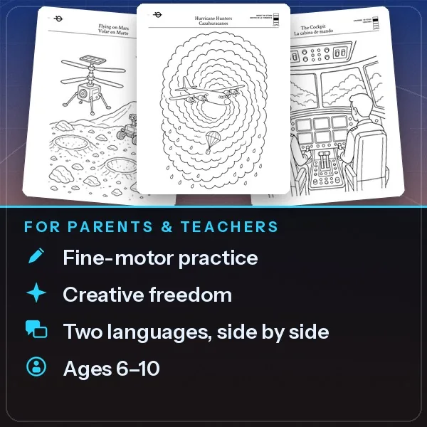 Sample pages of Airplanes with benefits for parents and teachers and ages six to ten
