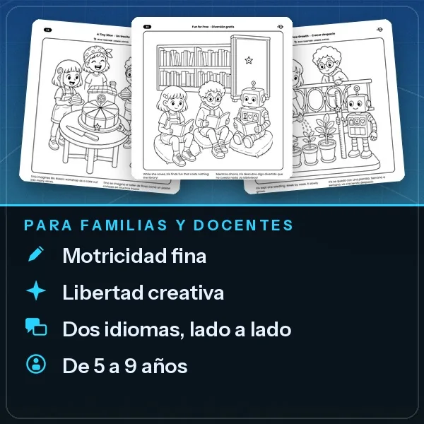 Páginas de La aventura del dinero con beneficios para familias y docentes de cinco a nueve años
