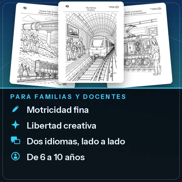 Páginas de muestra de Trenes con beneficios para familias y docentes de seis a diez años