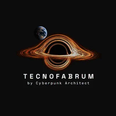 Design “TECNOFABRUM Black Hole” on a black T-shirt