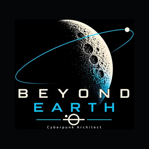 Beyond Earth design by TECNOFABRUM on a black background
