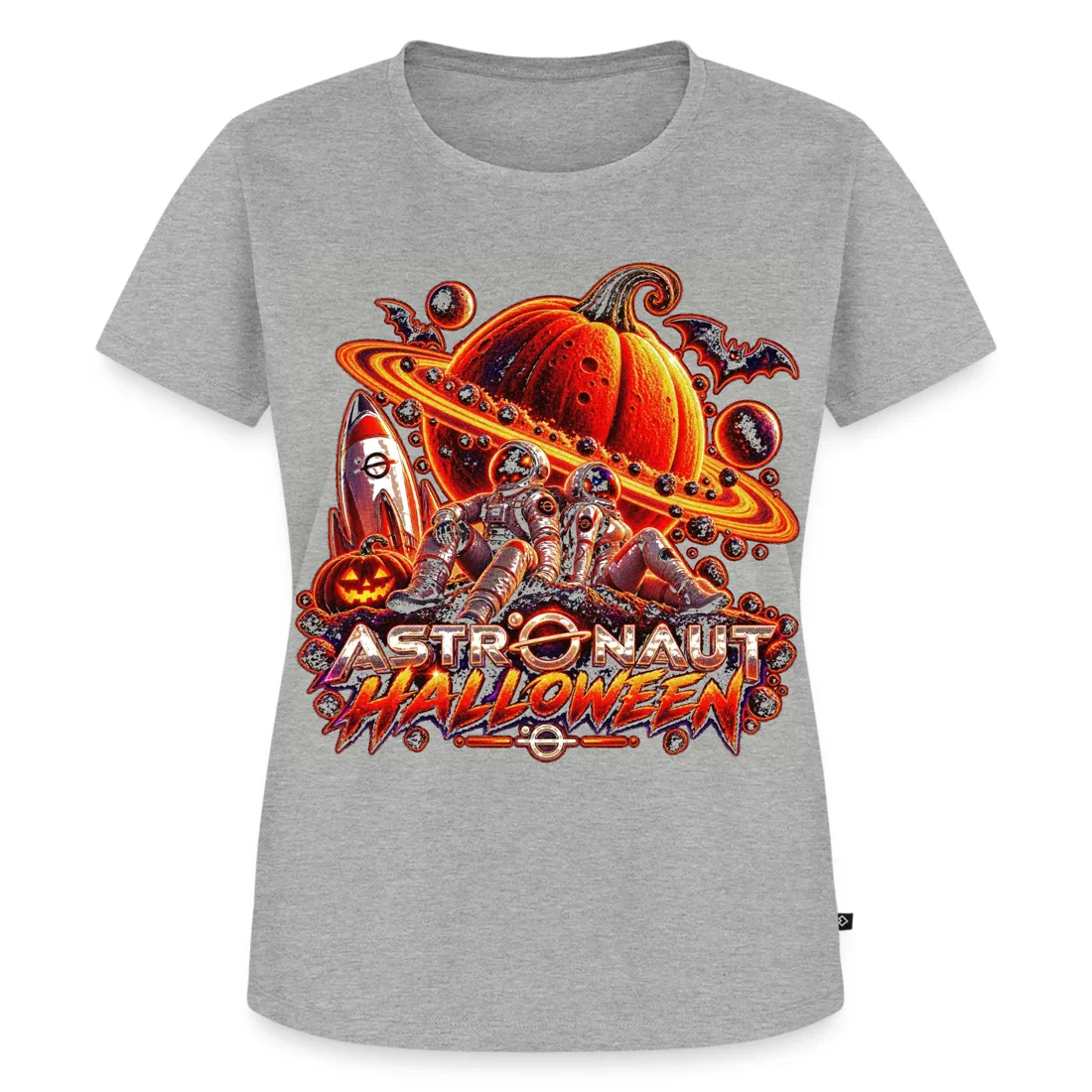 Astronaut Halloween - Insignia Planeta Calabaza — Samarreta dona