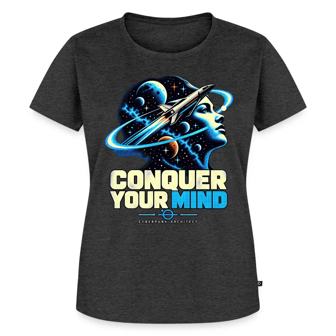 Conquer Your Mind - Perfil Futurista — Samarreta dona