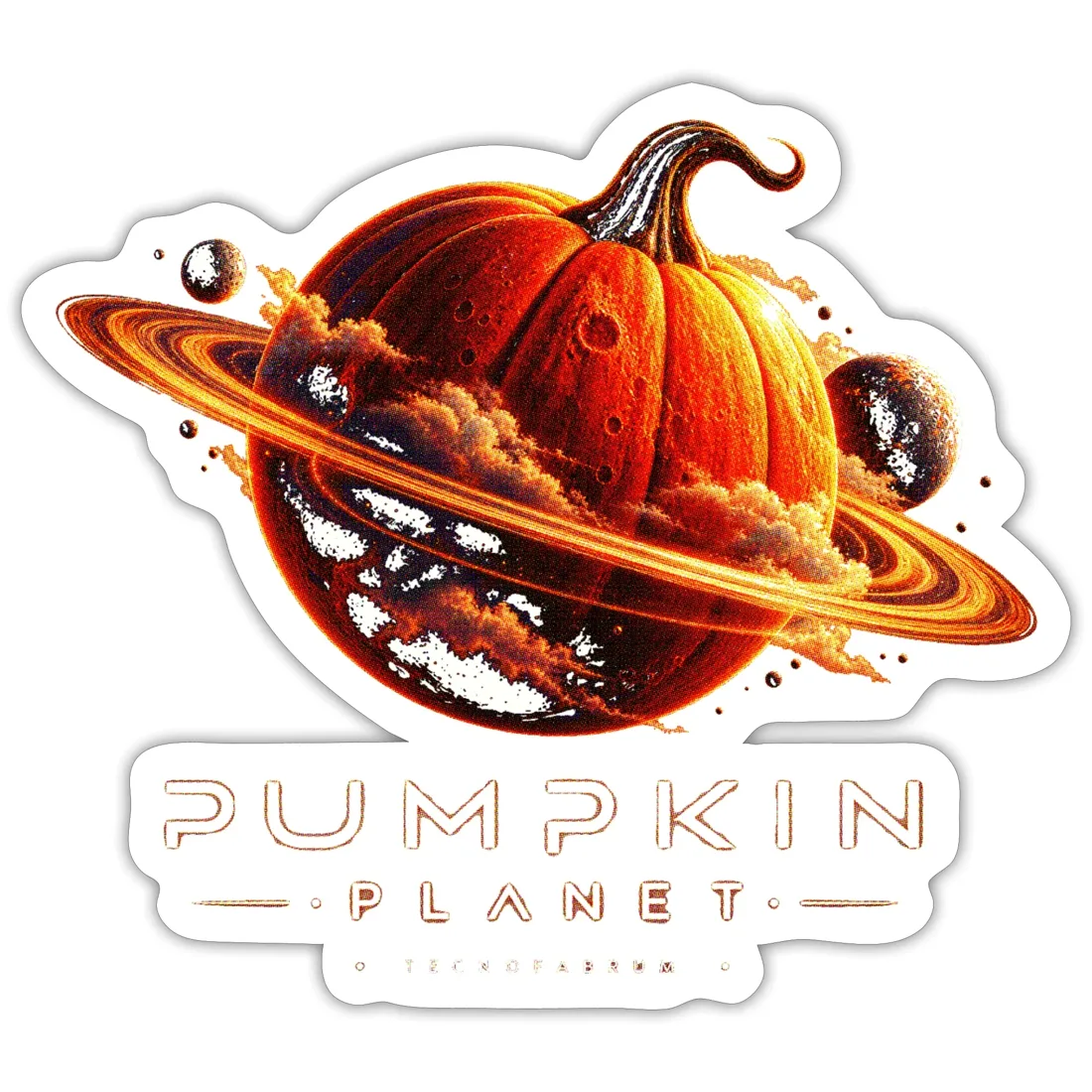 Pumpkin Planet — Halloween espacial — Adhesiu