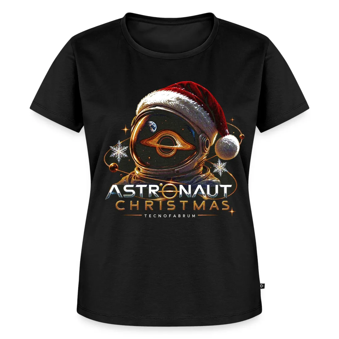 Astronaut Christmas — Casco espacial — Samarreta dona