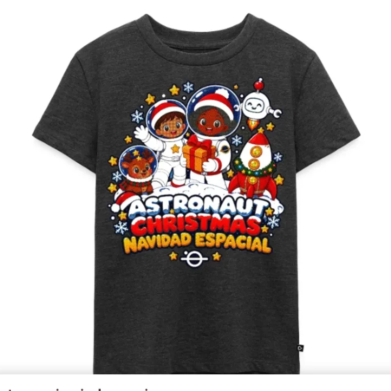 Navidad Espacial - Astronautas Infantil — Samarreta infantil