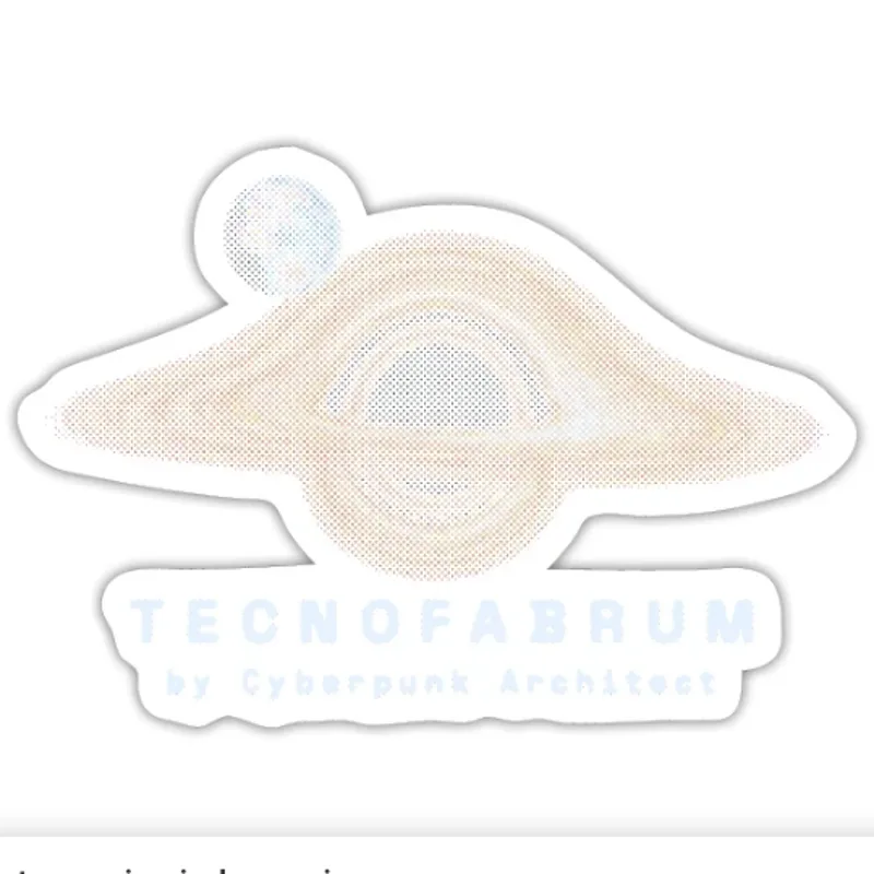 Logo Agujero Negro TECNOFABRUM — Pegatina